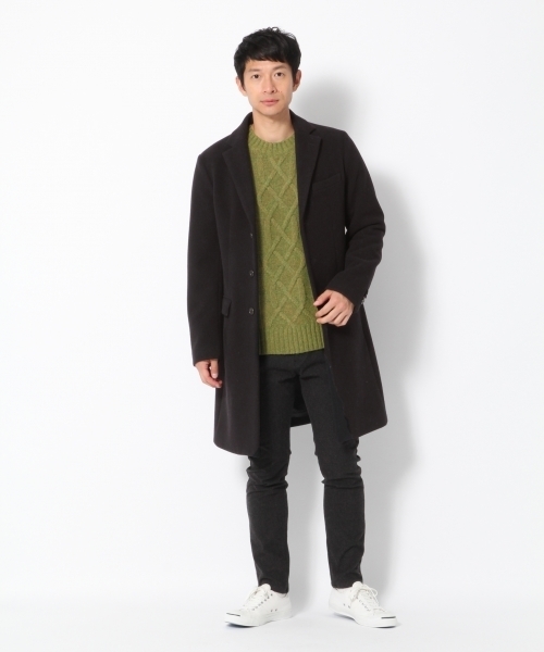 GLOBAL WORK（グローバルワーク）の「3ゲージケーブルニットプルオーバー/776051（ニット/セーター・メンズ・ホワイト/ダークブラウン/ライトグレー/グレー/ネイビー/ベージュ/レッド・SMALL/MEDIUM/LARGE/X-LARGE）」の12枚目の写真