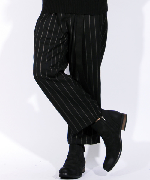 ８(eight)（エイト）の「ガチャベルト付き ワイドパンツ サルエル グレンチェック（チノパンツ・メンズ・チェック/ストライプ・MEDIUM/LARGE）」の2枚目の写真