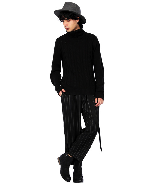 ８(eight)（エイト）の「ガチャベルト付き ワイドパンツ サルエル グレンチェック（チノパンツ・メンズ・チェック/ストライプ・MEDIUM/LARGE）」の3枚目の写真