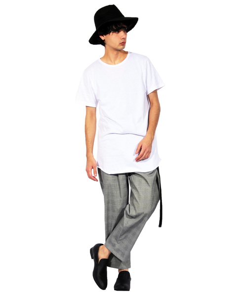 ８(eight)（エイト）の「ガチャベルト付き ワイドパンツ サルエル グレンチェック（チノパンツ・メンズ・チェック/ストライプ・MEDIUM/LARGE）」の4枚目の写真