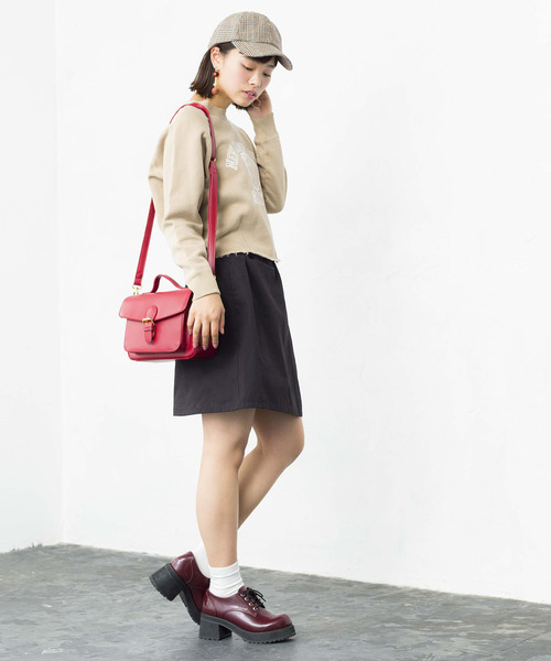 WEGO（ウィゴー）の「WEGO/チノベルト付きラップミニスカート（スカート・レディース・カーキ/ベージュ/ブラック・LARGE/MEDIUM）」の11枚目の写真