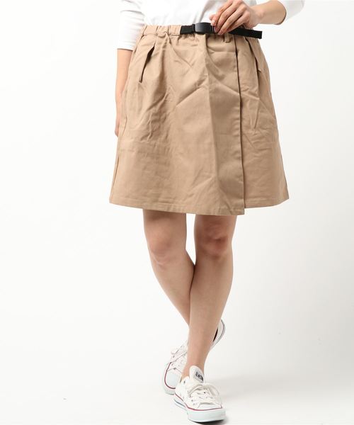 WEGO（ウィゴー）の「WEGO/チノベルト付きラップミニスカート（スカート・レディース・カーキ/ベージュ/ブラック・LARGE/MEDIUM）」の16枚目の写真