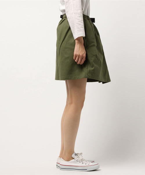 WEGO（ウィゴー）の「WEGO/チノベルト付きラップミニスカート（スカート・レディース・カーキ/ベージュ/ブラック・LARGE/MEDIUM）」の4枚目の写真