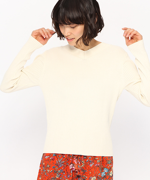 LAKOLE(ラコレ)の「【マシーンウォッシャブル】2WAYリブVネックカーディガン / LAKOLE(カーディガン/ボレロ・レディース・ライトグレー/ライトブルー/グレー/アイボリー・SMALL/MEDIUM)」の11枚目の写真