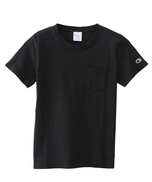 Tシャツ・カットソー CHAMPION Women Tops CW02C9223 BLACK セール】【Champion/チャンピオン】レディース ポケットTシャツ
