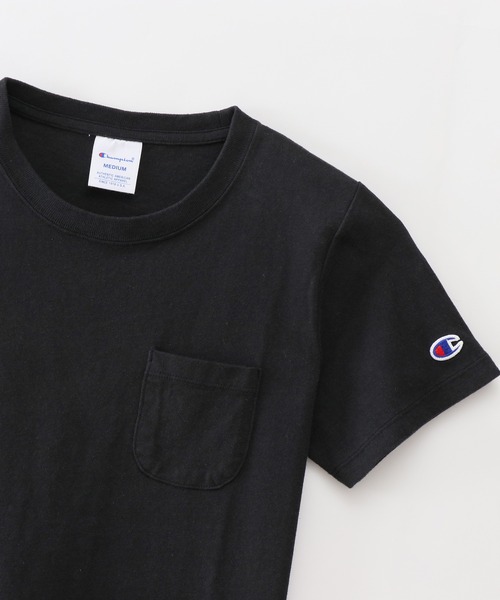 Champion(チャンピオン)の「【Champion/チャンピオン】レディース ポケットTシャツ(Tシャツ/カットソー・レディース・ブラック/ホワイト/グリーン系その他/ネイビー/グレー/オレンジ系その他3/バイオレット/サンドベージュ/スモーキーグリーン系1/スカイブルー・MEDIUM/LARGE)」の19枚目の写真