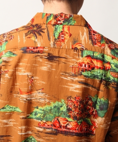 GLOBAL WORK(グローバルワーク)の「アロハシャツ半袖/787928(シャツ/ブラウス・メンズ・ライトベージュ/ピンク系その他/オフホワイト/スカイブルー・MEDIUM/SMALL/LARGE)」の19枚目の写真