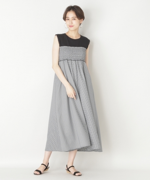 LOWRYS FARM(ローリーズファーム)の「ギンガムHWサロペット 796641(サロペット/オーバーオール・レディース・ブラック/ブルー・MEDIUM/LARGE)」の7枚目の写真