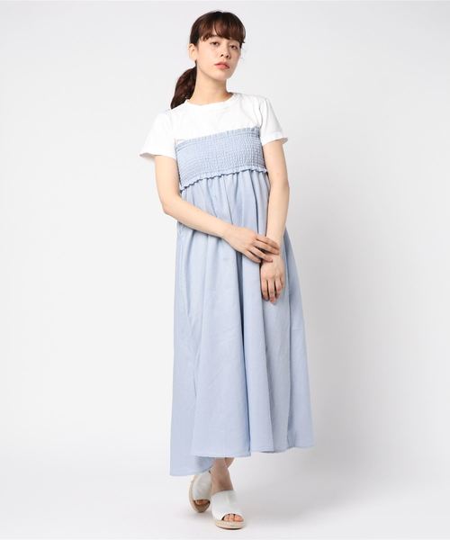 LOWRYS FARM(ローリーズファーム)の「ギンガムHWサロペット 796641(サロペット/オーバーオール・レディース・ブラック/ブルー・MEDIUM/LARGE)」の5枚目の写真