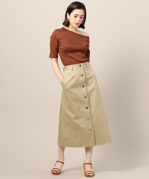 BEAUTY&YOUTH UNITED ARROWS(ビューティーアンドユースユナイテッドアローズ)の「BY コットンリブワンショルダーカットソー ◆(Tシャツ/カットソー・レディース・ブラック/コバルトブルー/ブラウン・FREE)」の19枚目の写真