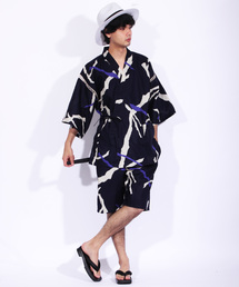 ８(eight) | 総柄 甚平 上下セット コットン 涼しい(浴衣)