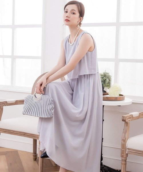 DRESS STAR(ドレス スター)の「ビジューラディアルサテンプリーツパーティークラッチバッグ(クラッチバッグ・レディース・ブラック/ダークブラウン/シルバー/シャンパン・フリー)」の21枚目の写真