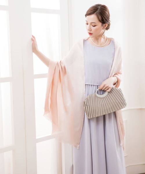 DRESS STAR(ドレス スター)の「ビジューラディアルサテンプリーツパーティークラッチバッグ(クラッチバッグ・レディース・ブラック/ダークブラウン/シルバー/シャンパン・フリー)」の19枚目の写真