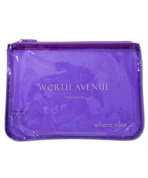 FREDY&GLOSTER（フレディアンドグロスター）の「where else... クリアポーチ(L)（ポーチ・レディース・パープル/オレンジ/イエロー/ピンク/ブルー・FREE）」の3枚目の写真