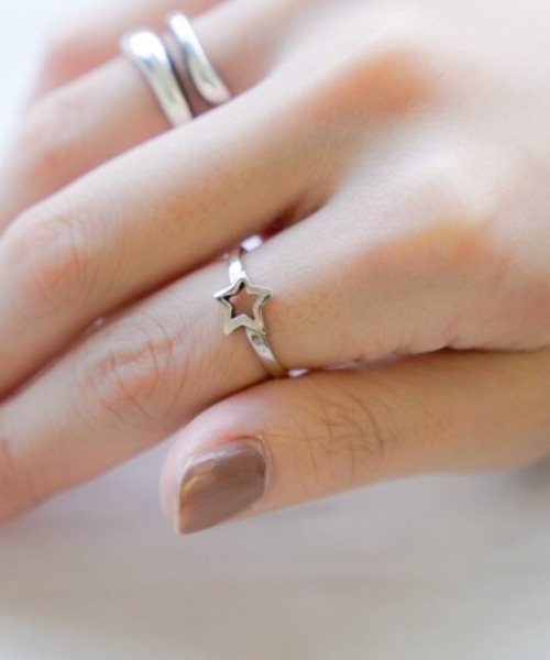 YArKA(ヤーカ)の「【YArKA】star ring(リング・レディース・シルバー・#13/#11)」の7枚目の写真