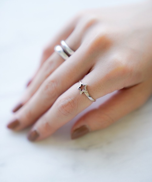YArKA(ヤーカ)の「【YArKA】star ring(リング・レディース・シルバー・#13/#11)」の6枚目の写真