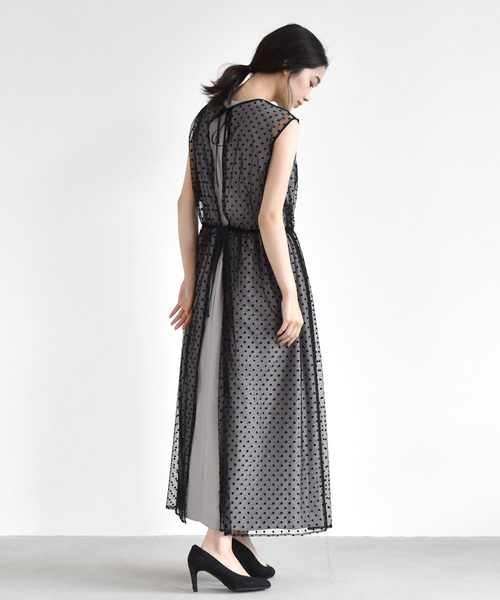 kaene（カエン）の「ウエストギャザーマキシワンピース（ドレス・レディース・ライトグレー/ブラック/オレンジ系その他/グリーン系その他/ピンク/ブルー系その他/グレー・FREE）」の17枚目の写真