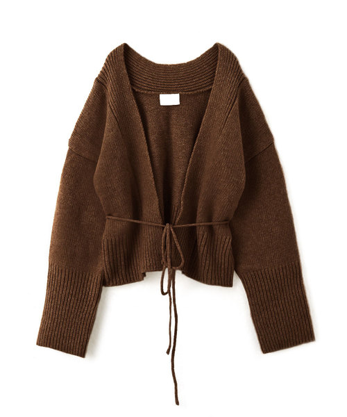 marjour(マージュール)の「STRING KNIT CARDIGAN(カーディガン/ボレロ・レディース・ブラウン/ベージュ・MEDIUM)」の21枚目の写真
