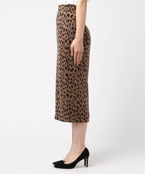 Re:EDIT（リエディ）の「レオパード柄カットジャガードロングタイトスカート（スカート・レディース・ホワイト/ブラウン/ブラック・LARGE/MEDIUM/SMALL）」の11枚目の写真