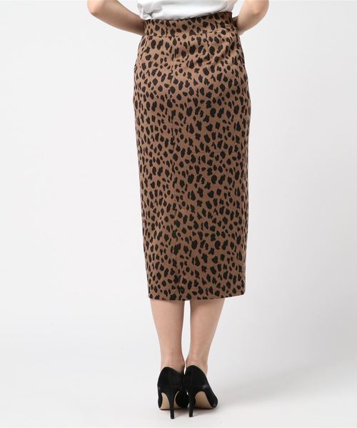 Re:EDIT（リエディ）の「レオパード柄カットジャガードロングタイトスカート（スカート・レディース・ホワイト/ブラウン/ブラック・LARGE/MEDIUM/SMALL）」の9枚目の写真