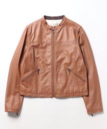 NOMBRE IMPAIR | ラムレザー スタンドネックブルゾン(ブルゾン)