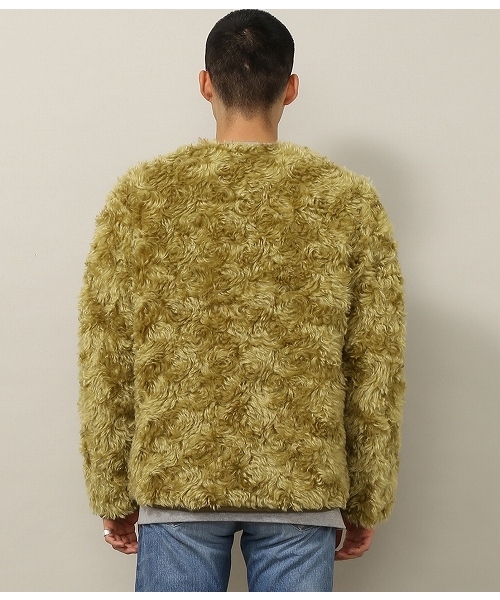 ADAM ET ROPE'(アダムエロペ)の「【Steiff for ADAM ET ROPE'】別注ボアブルゾン(ブルゾン・メンズ・ダークブラウン/ベージュ・L/M)」の3枚目の写真