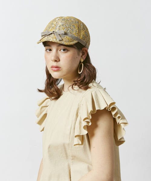 カオリノモリ(カオリノモリ)の「【カオリノモリ】プレインキャップ(キャップ)」 - WEAR カオリノモリ(カオリノモリ)の「【カオリノモリ】プレインキャップ(キャップ)」 - WEAR