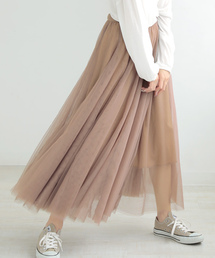 DONOBAN | ふんわりチュールロングスカート(スカート)