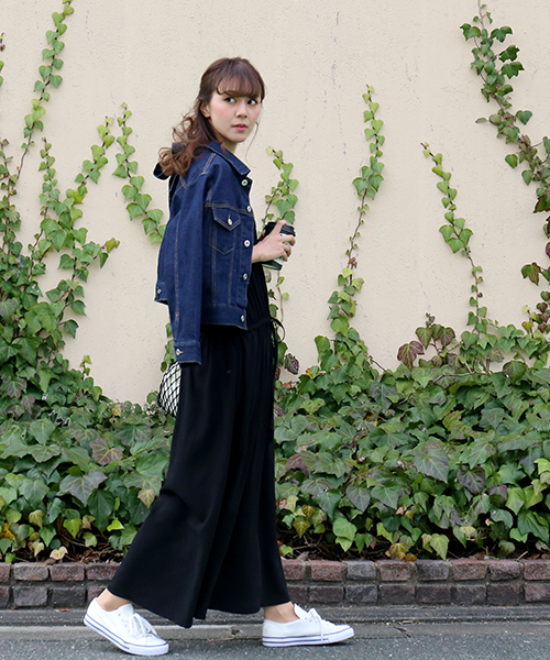 n'ee-ne（ネーネ）の「ロングワンピース（ワンピース・レディース・ブラック/ダークアッシュ/ネイビー・M/L/LL）」の10枚目の写真