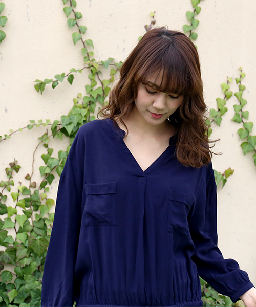 n'ee-ne（ネーネ）の「ロングワンピース（ワンピース・レディース・ブラック/ダークアッシュ/ネイビー・M/L/LL）」の22枚目の写真