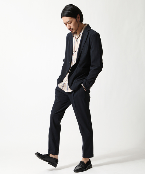 ZIP FIVE（ジップファイブ）の「【ZIP FIVE】ポリエステル伸縮素材ストレッチ イージーパンツ＋ジャケット セットアップ（セットアップ・メンズ・ブラック/ベージュ/ネイビー/カーキ・MEDIUM/LARGE/X-LARGE）」の4枚目の写真