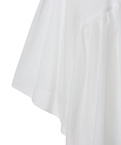 CLANE（クラネ）の「WIDE GATHER SEE THROUGH TOPS（シャツ/ブラウス・レディース・ベージュ/レッド/ホワイト・1/2）」の15枚目の写真