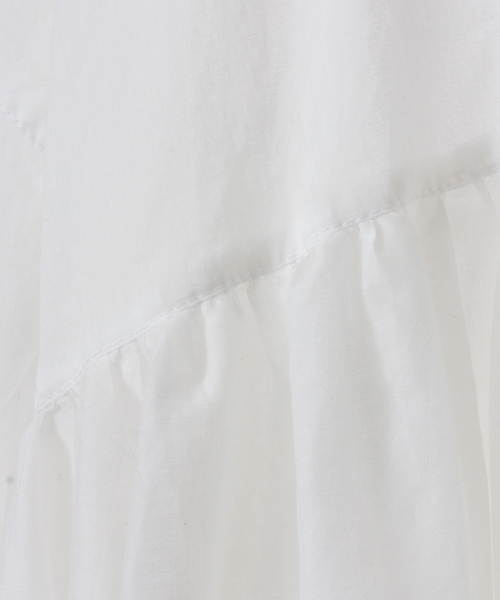 CLANE（クラネ）の「WIDE GATHER SEE THROUGH TOPS（シャツ/ブラウス・レディース・ベージュ/レッド/ホワイト・1/2）」の14枚目の写真