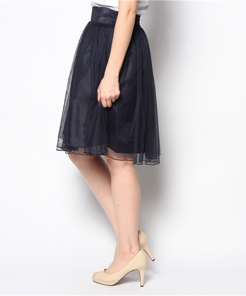 Chico(チコ)の「チュールボリュームSKT(スカート・レディース・ホワイト/ネイビー・FREE)」の5枚目の写真