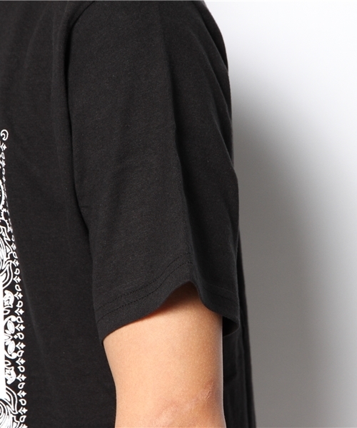 WEGO（ウィゴー）の「WEGO/ペイズリーBOX半袖Tシャツ（Tシャツ/カットソー・メンズ・ホワイト/ブラック・LARGE/MEDIUM）」の7枚目の写真