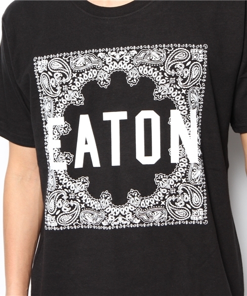 WEGO（ウィゴー）の「WEGO/ペイズリーBOX半袖Tシャツ（Tシャツ/カットソー・メンズ・ホワイト/ブラック・LARGE/MEDIUM）」の8枚目の写真