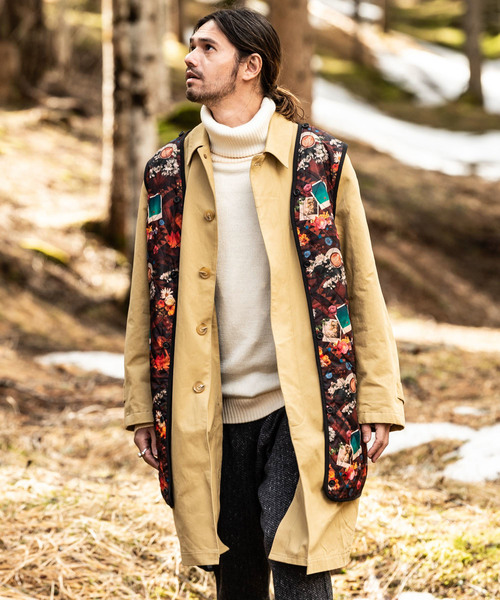 glamb(グラム)の「Dorber soutien collar coat / ドーバーステンカラーコート(ステンカラーコート・メンズ・ベージュ/ブラック・2/4/3/0/1)」の2枚目の写真