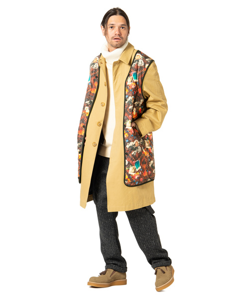 glamb(グラム)の「Dorber soutien collar coat / ドーバーステンカラーコート(ステンカラーコート・メンズ・ベージュ/ブラック・2/4/3/0/1)」の11枚目の写真