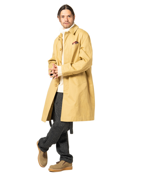 glamb(グラム)の「Dorber soutien collar coat / ドーバーステンカラーコート(ステンカラーコート・メンズ・ベージュ/ブラック・2/4/3/0/1)」の12枚目の写真
