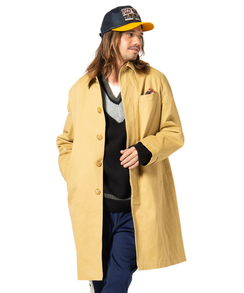 glamb(グラム)の「Dorber soutien collar coat / ドーバーステンカラーコート(ステンカラーコート・メンズ・ベージュ/ブラック・2/4/3/0/1)」の14枚目の写真