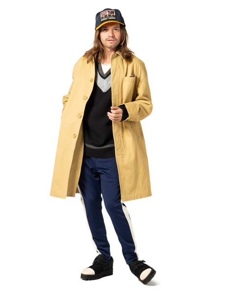 glamb(グラム)の「Dorber soutien collar coat / ドーバーステンカラーコート(ステンカラーコート・メンズ・ベージュ/ブラック・2/4/3/0/1)」の15枚目の写真