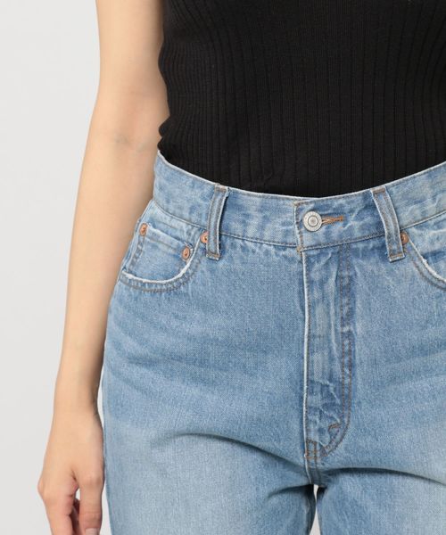 PAGEBOY（ページボーイ）の「フレアジーンズ（デニムパンツ・レディース・ブラック/サックスブルー/ライトブルー・SMALL/MEDIUM/LARGE）」の16枚目の写真