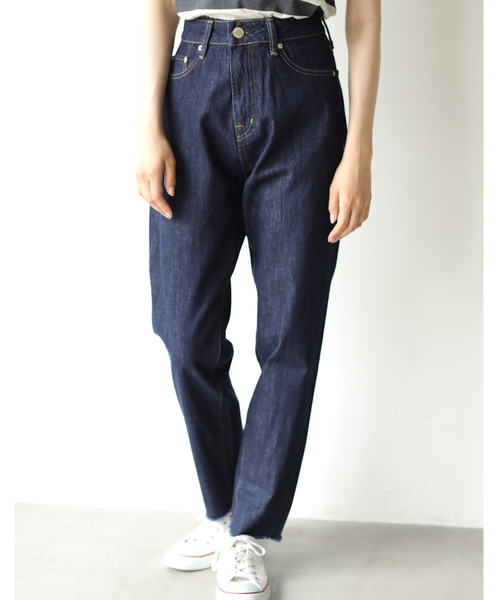 AMERICAN HOLIC(アメリカンホリック)の「マムデニムパンツ *(デニムパンツ・レディース・インディゴブルー/ワンウォッシュ・S/M/L)」の2枚目の写真