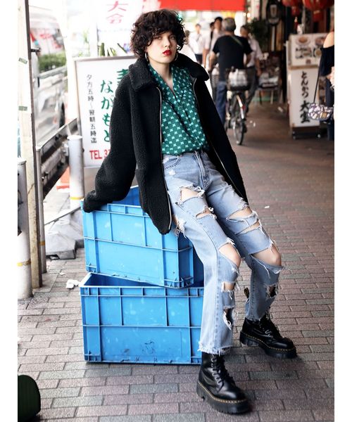 jouetie（ジュエティ）の「ボアジップジャケット（その他アウター・レディース・ブラック/ベージュ/オフホワイト/オレンジ・MEDIUM）」の22枚目の写真