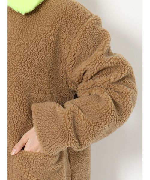 jouetie（ジュエティ）の「ボアジップジャケット（その他アウター・レディース・ブラック/ベージュ/オフホワイト/オレンジ・MEDIUM）」の15枚目の写真