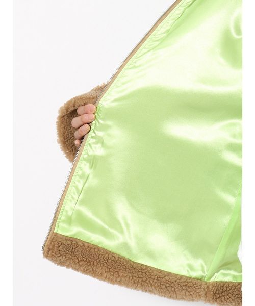 jouetie（ジュエティ）の「ボアジップジャケット（その他アウター・レディース・ブラック/ベージュ/オフホワイト/オレンジ・MEDIUM）」の16枚目の写真