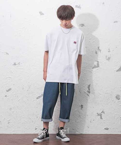 MinoriTY（マイノリティ）の「ネオンスピンドルワイドサルエルデニム（デニムパンツ・メンズ・ブルー/インディゴブルー・M/L）」の7枚目の写真