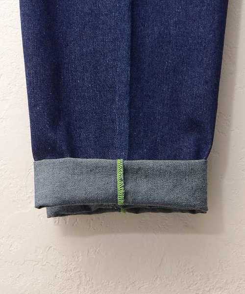 MinoriTY（マイノリティ）の「ネオンスピンドルワイドサルエルデニム（デニムパンツ・メンズ・ブルー/インディゴブルー・M/L）」の5枚目の写真
