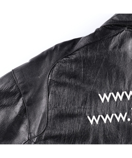 ブランド古着】レザーレーシングジャケット（その他アウター