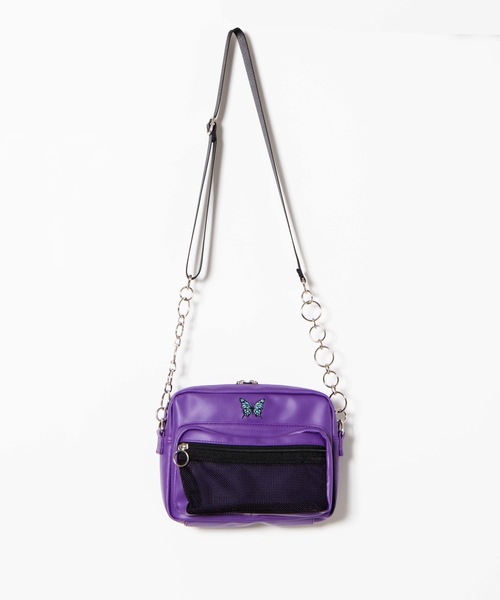 WEGO（ウィゴー）の「WEGO/リングチェーンワンポイントショルダーバッグ（ショルダーバッグ・レディース・シルバー/ブラック/パープル/ホワイト・FREE）」の9枚目の写真